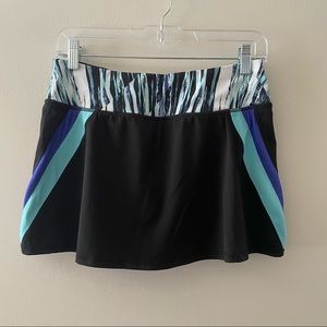 Ideology Black and Blue Tennis Skirt